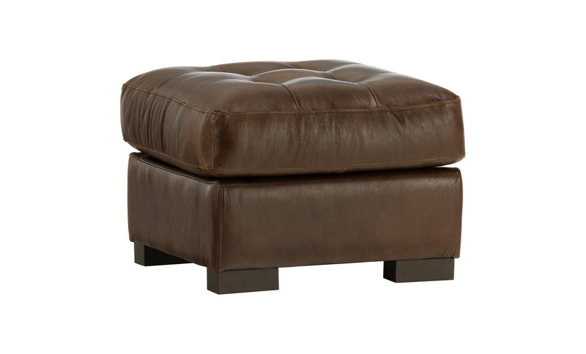 Dominic Leather Ottoman